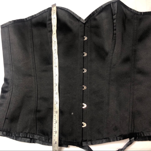 CorsetStory Plus size overbust black corset UK 18 - Picture 3 of 11